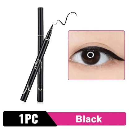 Black Liquid Eyeliner Waterproof Eyeliner Pencil 36H Long-Lasting Liquid Eye Liner Pen Quick-Dry No Blooming Cosmetics Tool - Vior Paris