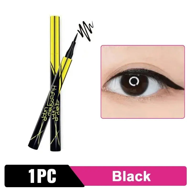 Black Liquid Eyeliner Waterproof Eyeliner Pencil 36H Long-Lasting Liquid Eye Liner Pen Quick-Dry No Blooming Cosmetics Tool - Vior Paris