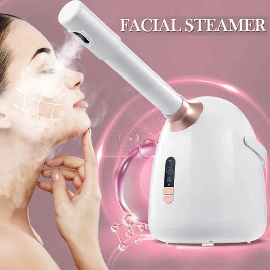 SPA Facial Steamer Hot/Cool Face Steamer Face Cleaner Moisturizing Nano Mist Sprayer Facial Anti-aging Wrinkle Sauna Humidifier - Vior Paris