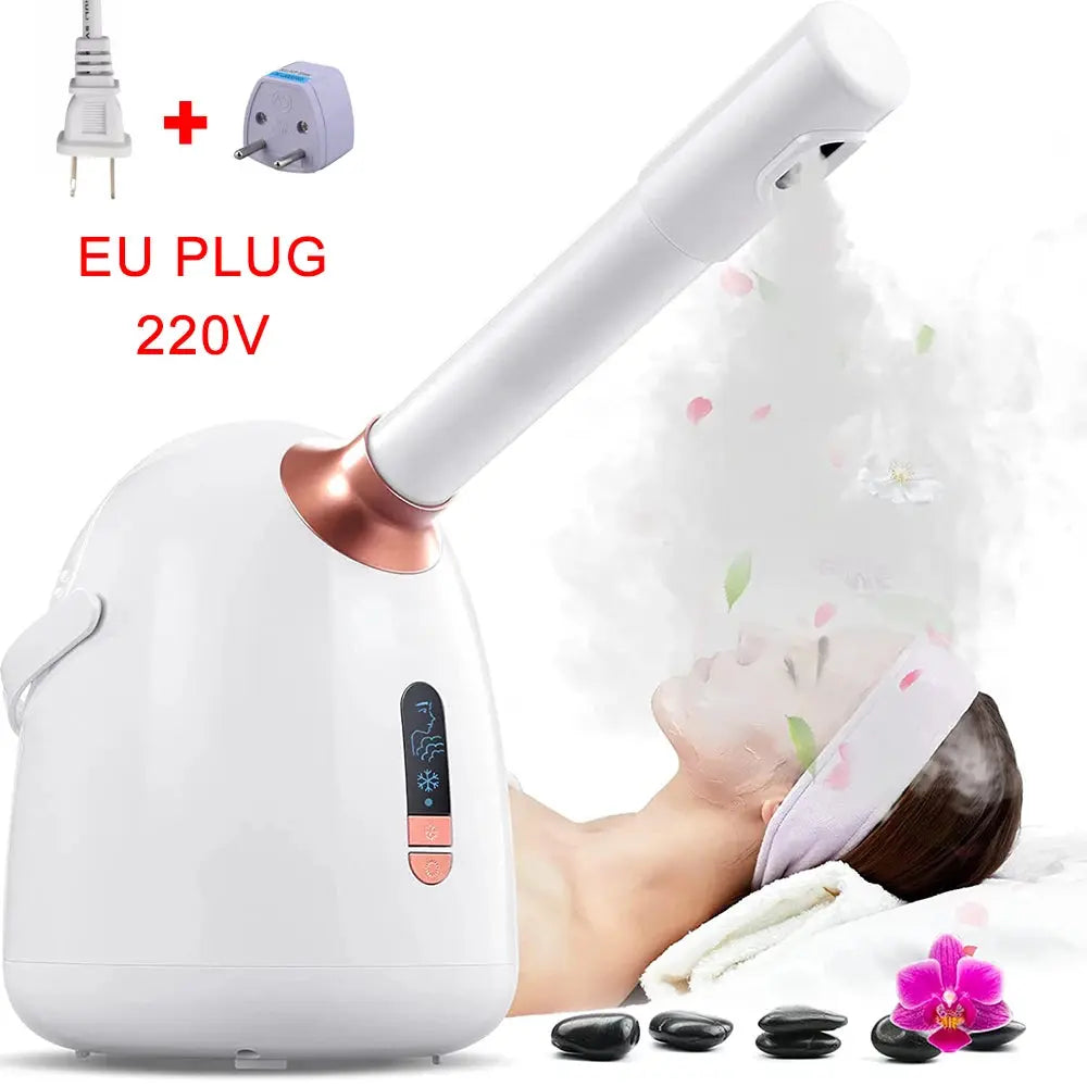SPA Facial Steamer Hot/Cool Face Steamer Face Cleaner Moisturizing Nano Mist Sprayer Facial Anti-aging Wrinkle Sauna Humidifier - Vior Paris