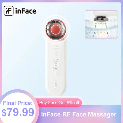 inFace RF Face Massager Microcurrents Skin Care Facial Radiofrequency Tightening Lifting Machine Wrinkle Removal Beauty Devices Vior Paris