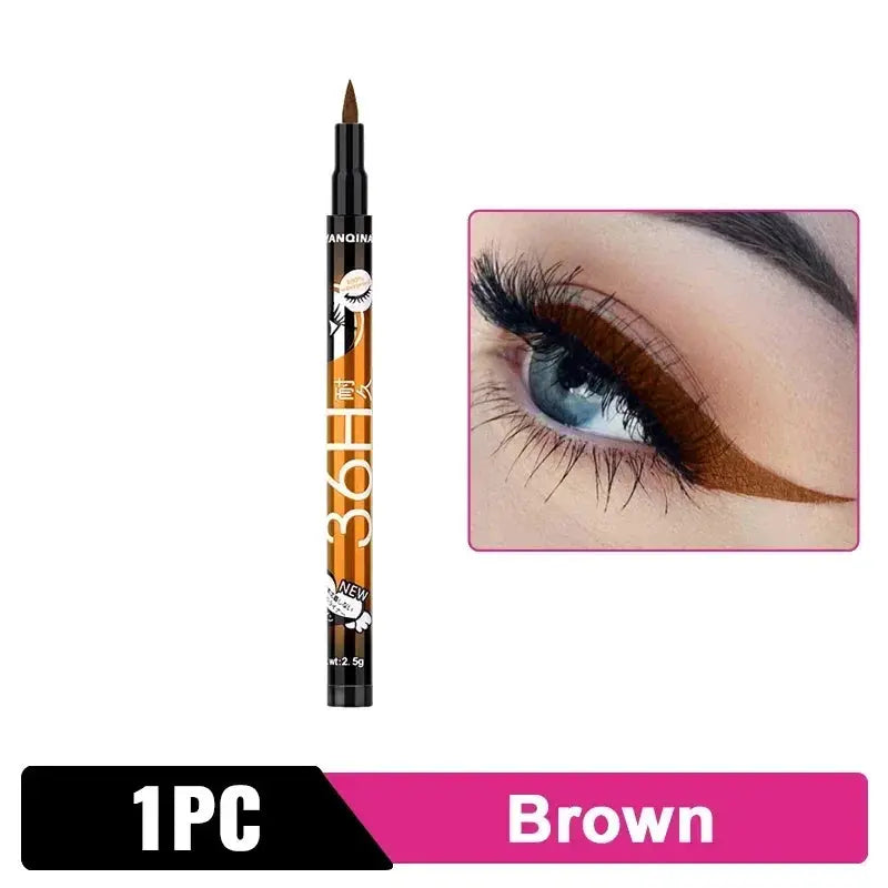 Black Liquid Eyeliner Waterproof Eyeliner Pencil 36H Long-Lasting Liquid Eye Liner Pen Quick-Dry No Blooming Cosmetics Tool - Vior Paris