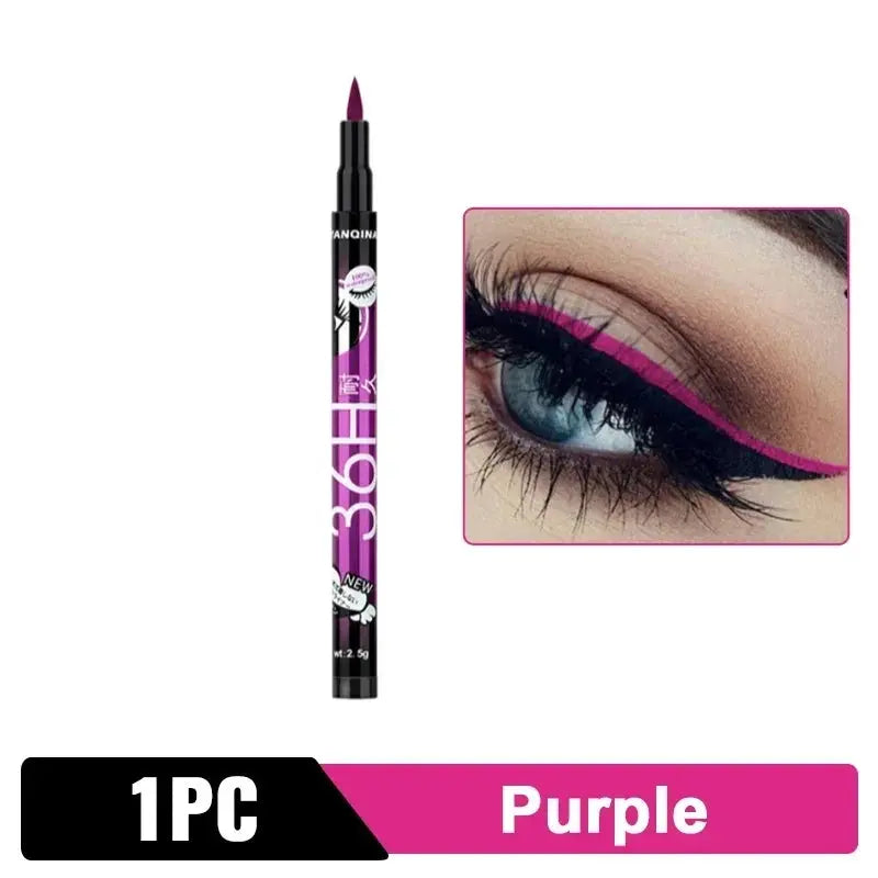 Black Liquid Eyeliner Waterproof Eyeliner Pencil 36H Long-Lasting Liquid Eye Liner Pen Quick-Dry No Blooming Cosmetics Tool - Vior Paris