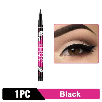 Black Liquid Eyeliner Waterproof Eyeliner Pencil 36H Long-Lasting Liquid Eye Liner Pen Quick-Dry No Blooming Cosmetics Tool - Vior Paris