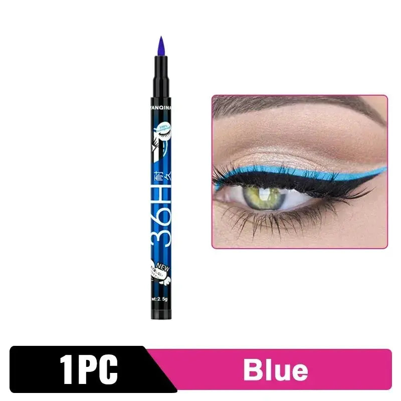 Black Liquid Eyeliner Waterproof Eyeliner Pencil 36H Long-Lasting Liquid Eye Liner Pen Quick-Dry No Blooming Cosmetics Tool - Vior Paris