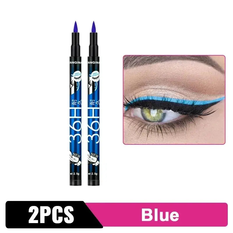 Black Liquid Eyeliner Waterproof Eyeliner Pencil 36H Long-Lasting Liquid Eye Liner Pen Quick-Dry No Blooming Cosmetics Tool - Vior Paris