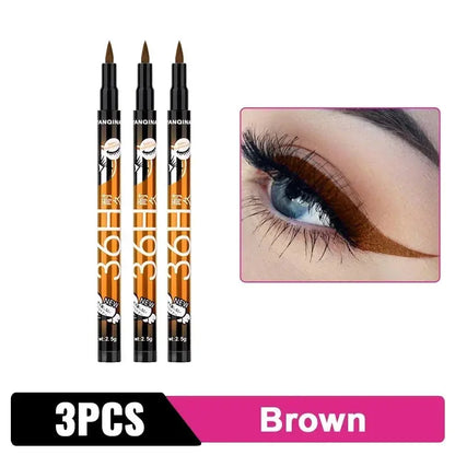 Black Liquid Eyeliner Waterproof Eyeliner Pencil 36H Long-Lasting Liquid Eye Liner Pen Quick-Dry No Blooming Cosmetics Tool - Vior Paris