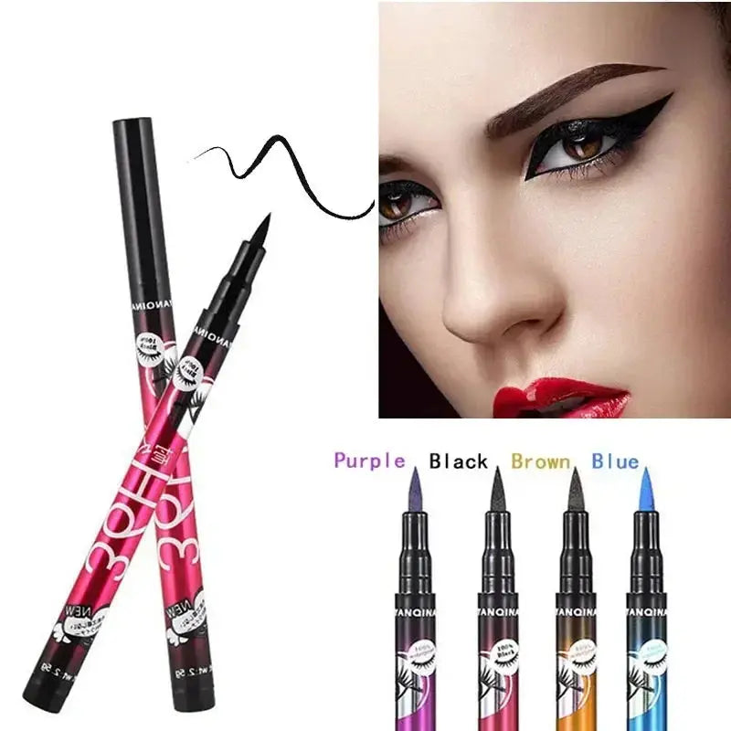 Black Liquid Eyeliner Waterproof Eyeliner Pencil 36H Long-Lasting Liquid Eye Liner Pen Quick-Dry No Blooming Cosmetics Tool - Vior Paris