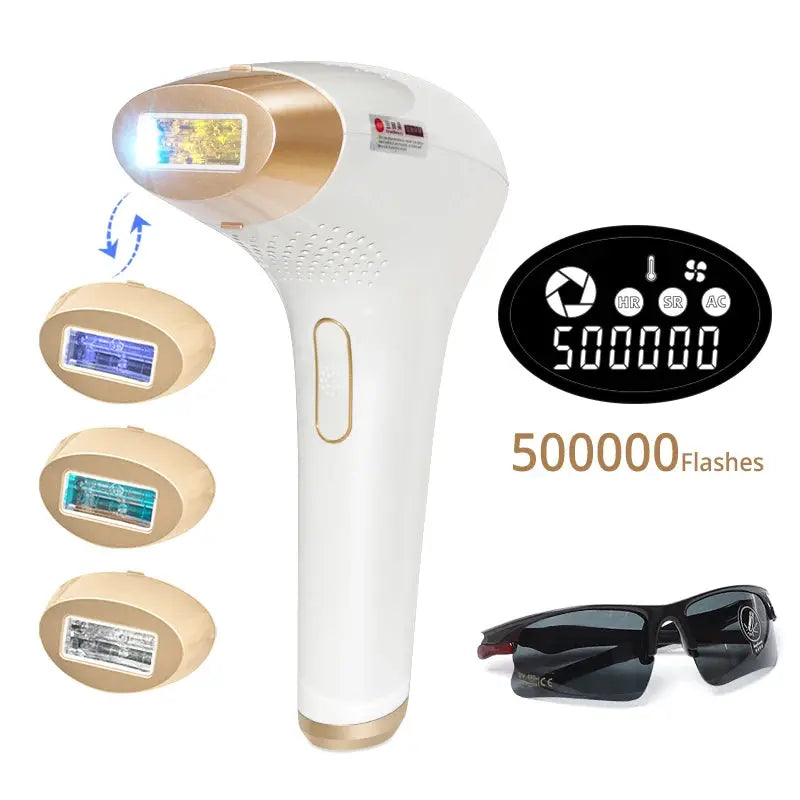 IPL Hair Removal Machine Electric Lazer Women Bikini Epilator Kinseibeauty Small Window Lens Permanent Facial Body Hair Remover Vior Paris