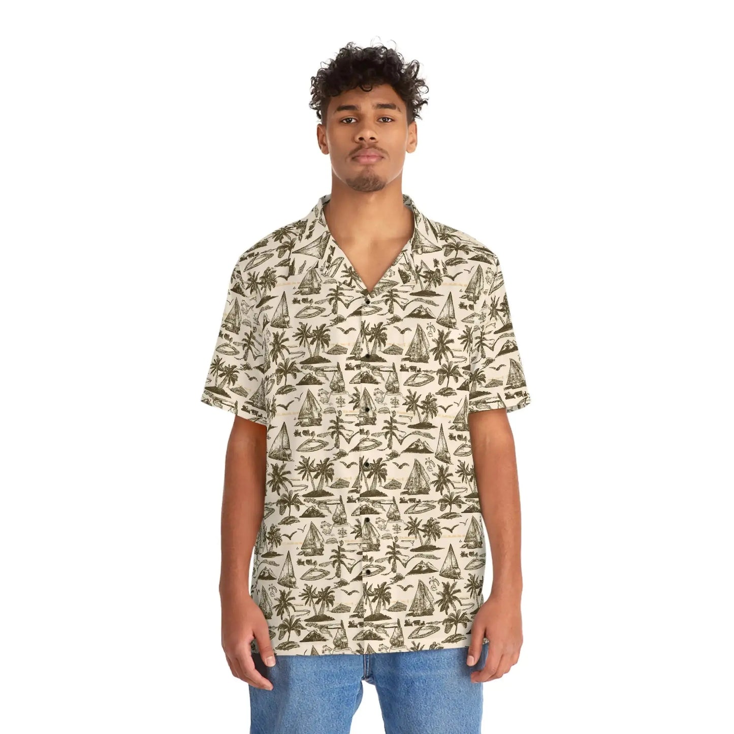 Men's Vintage Sailor Hawaiian Shirt Vior Paris