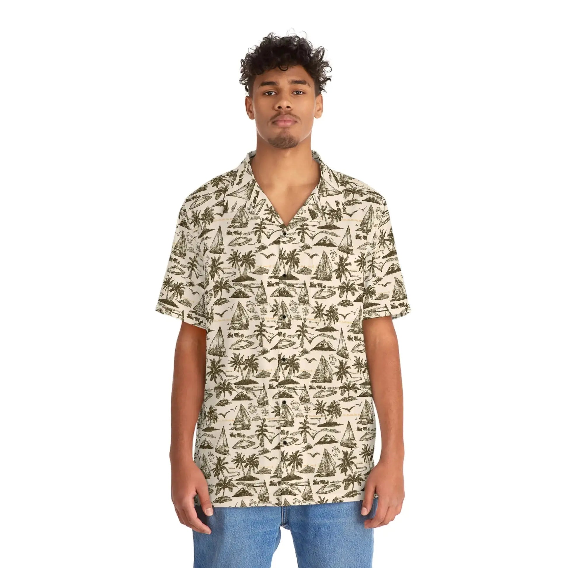 Men's Vintage Sailor Hawaiian Shirt Vior Paris