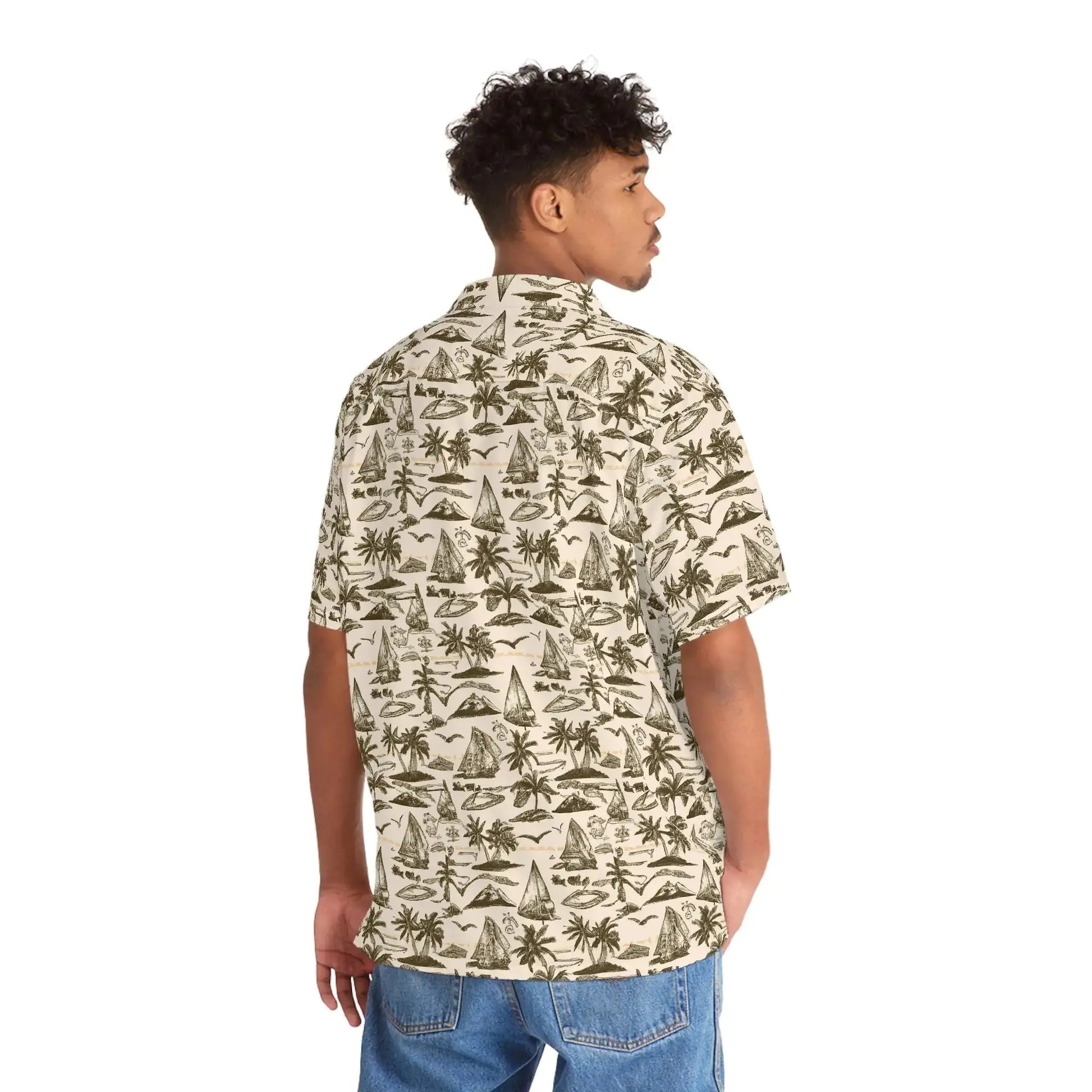 Men's Vintage Sailor Hawaiian Shirt Vior Paris