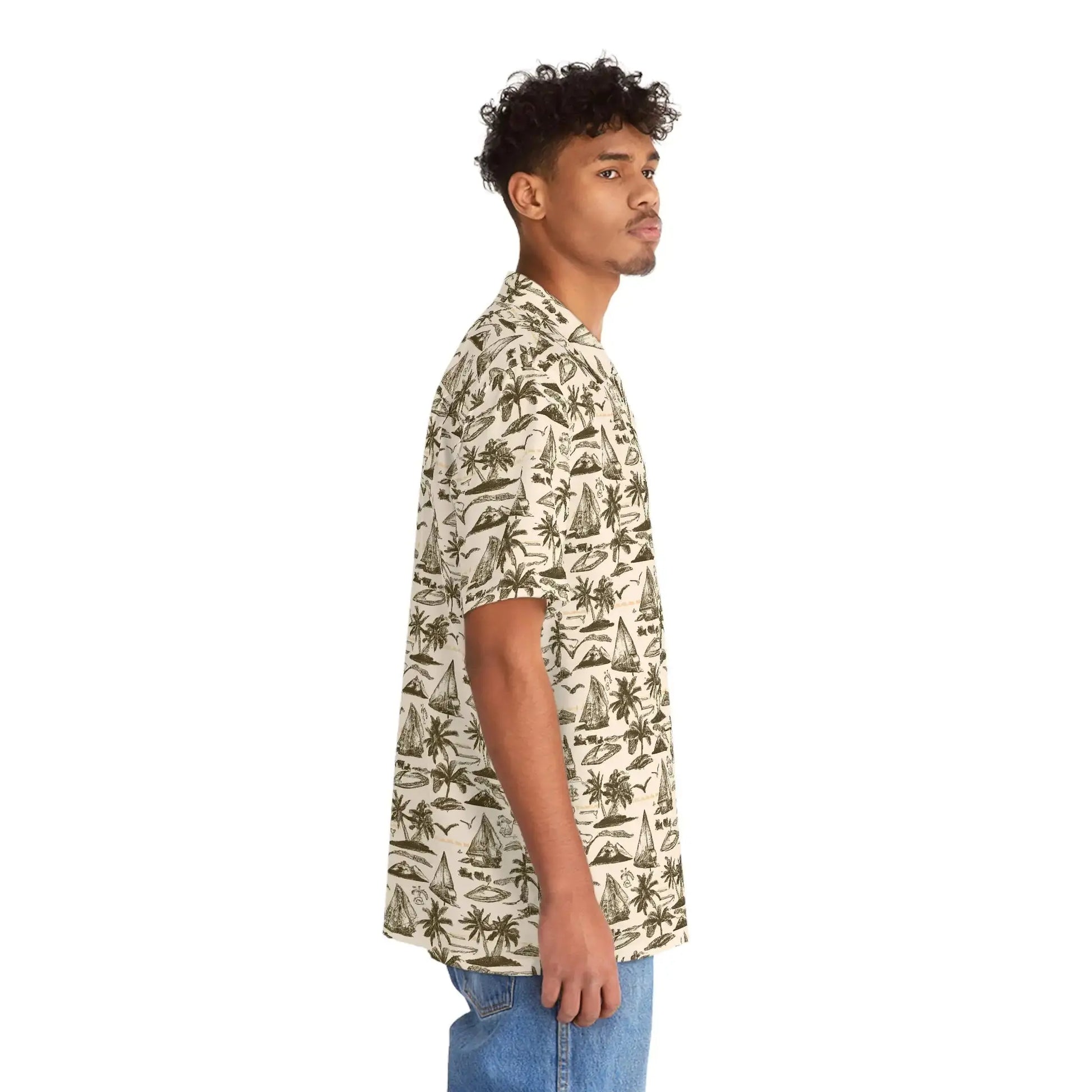Men's Vintage Sailor Hawaiian Shirt Vior Paris