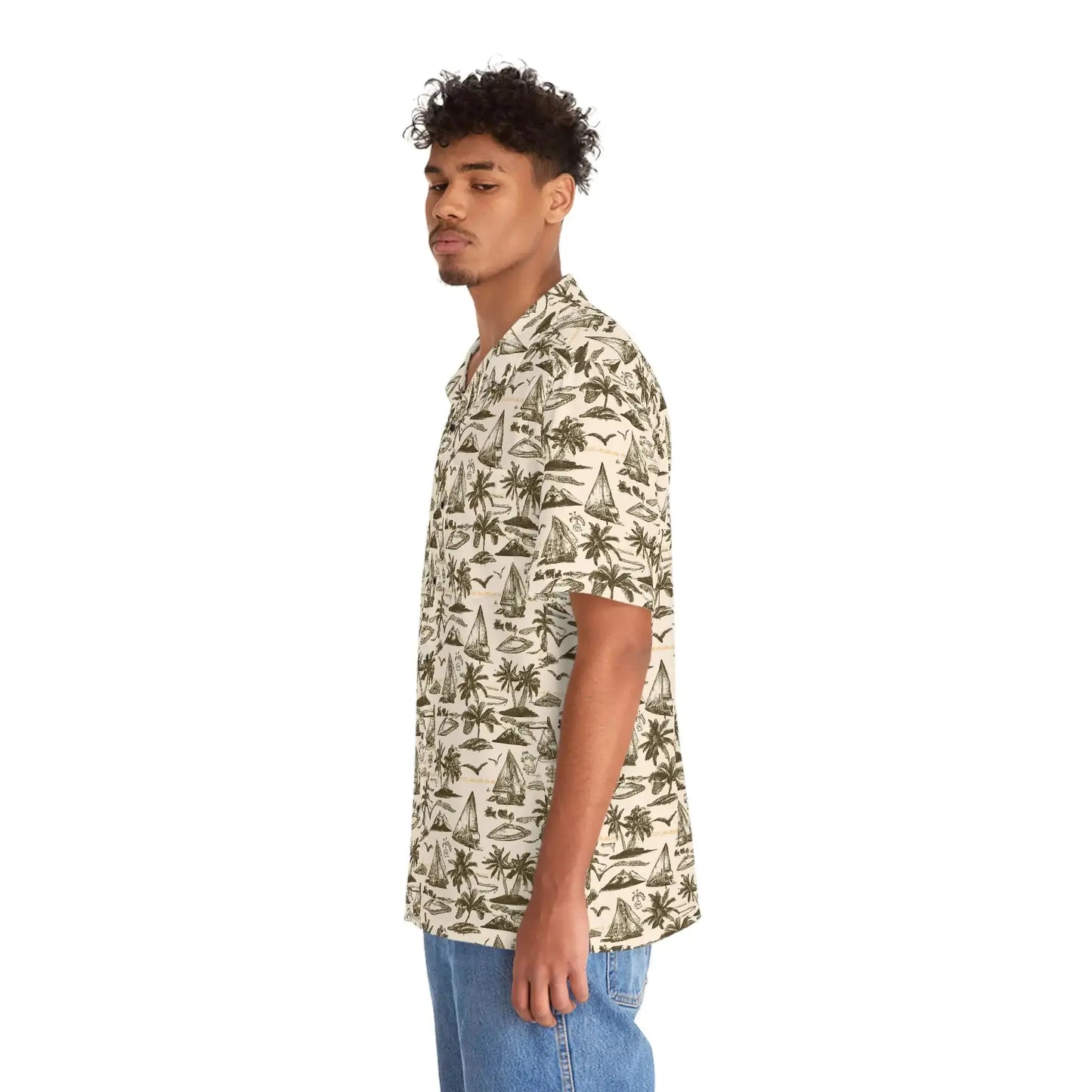 Men's Vintage Sailor Hawaiian Shirt Vior Paris