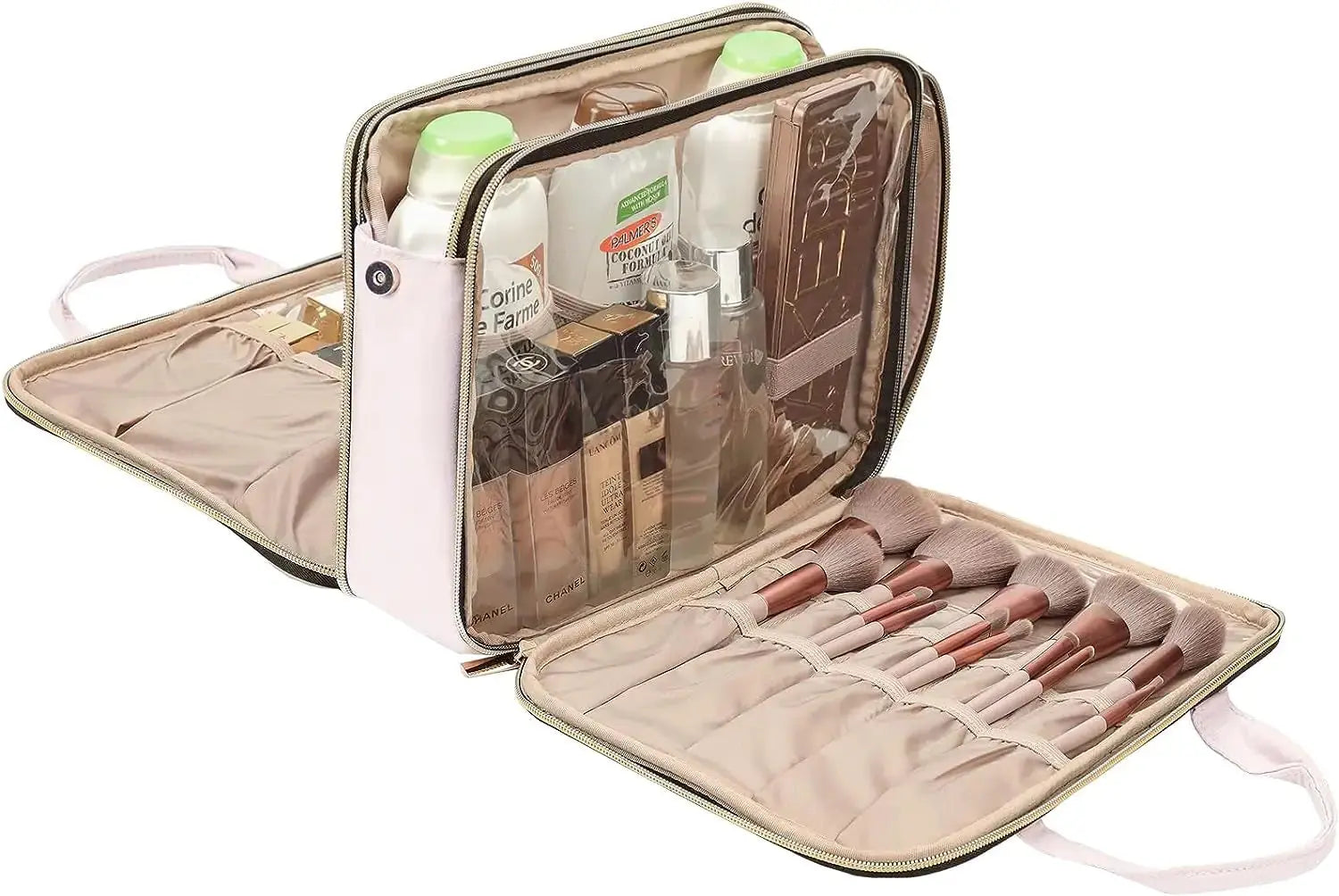 Portable Pink Makeup Organizer Vior Paris