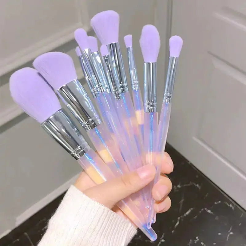 Purple Makeup Brush Set Vior Paris