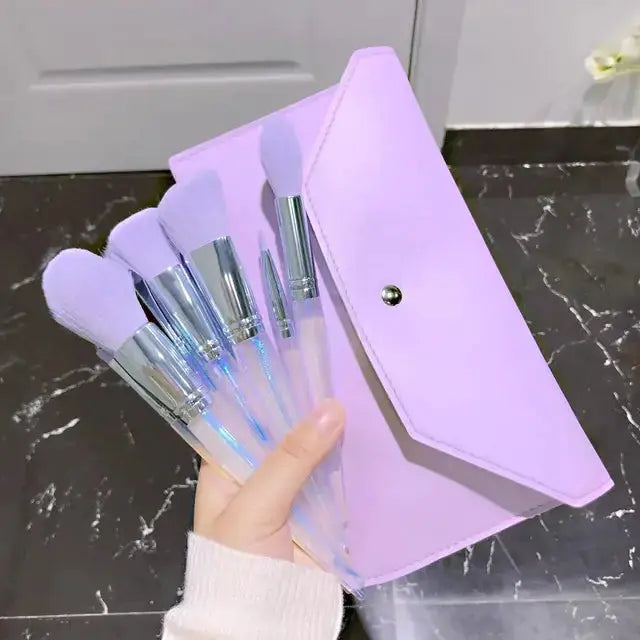 Purple Makeup Brush Set Vior Paris