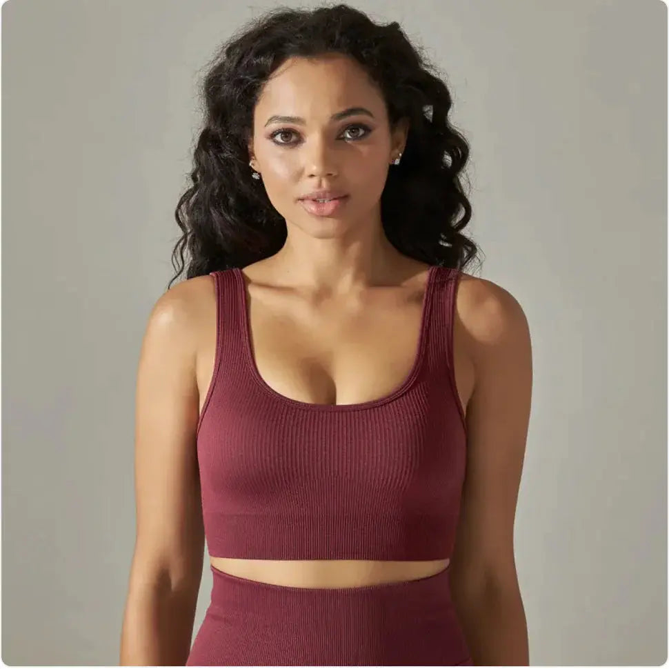 Seamless Knitted Sports Bra for Yoga & Fitness Vior Paris