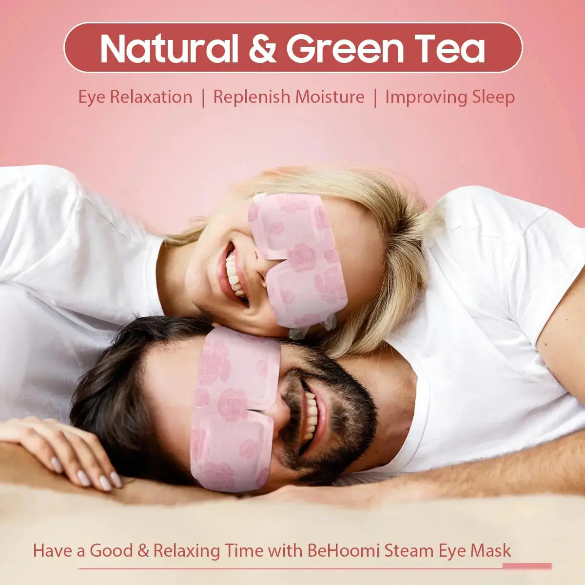 Steam Eye Mask, 20 Packs Heated Eye Mask Warm Compress for Eyes, Disposable Self Heating Eye Mask for Sleep, Spa, Travel Essentials & Relaxation Gifts for Women, Men (Rose) Rose Vior Paris
