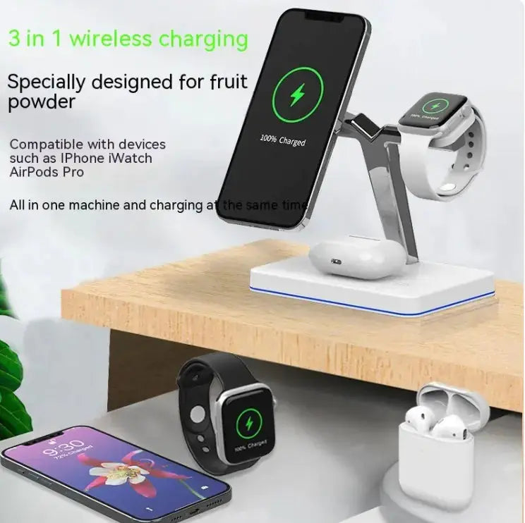 Three-in-one Wireless Charging Magnetic Bracket Vior Paris