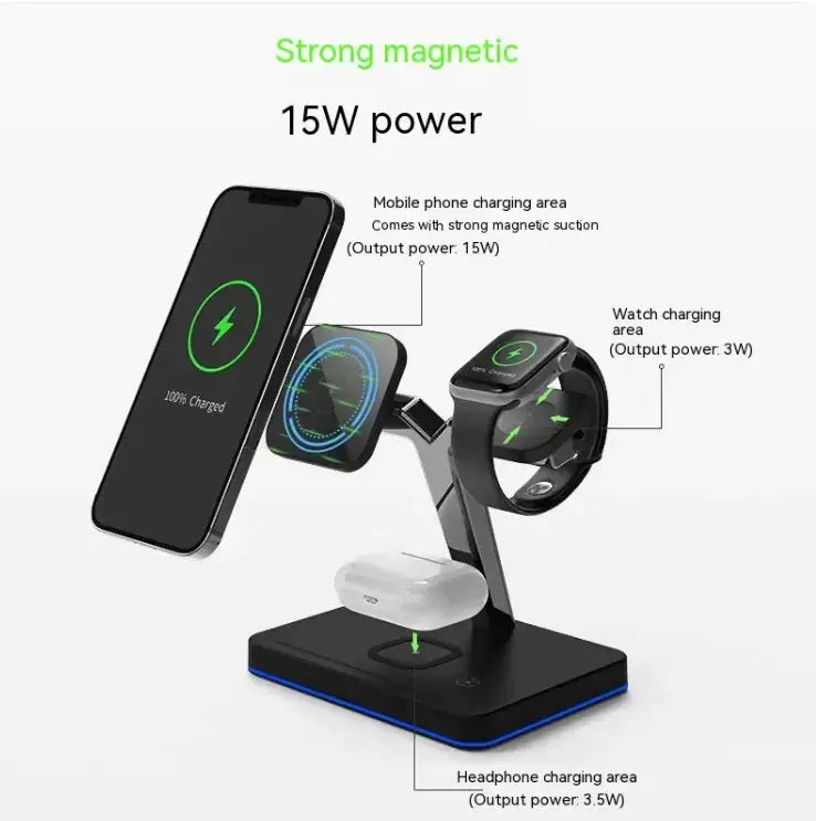 Three-in-one Wireless Charging Magnetic Bracket Vior Paris